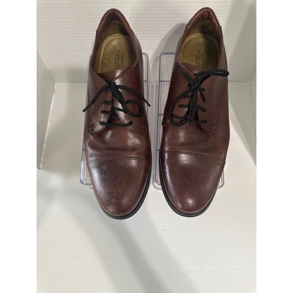 De la Rentis Shoes‎ Leather Oxfords Comfort Brown Lace Up Mens Size - Picture 2 of 7